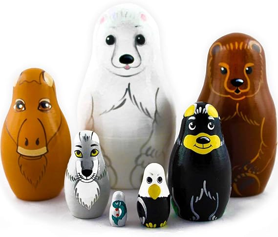 nesting dolls animals