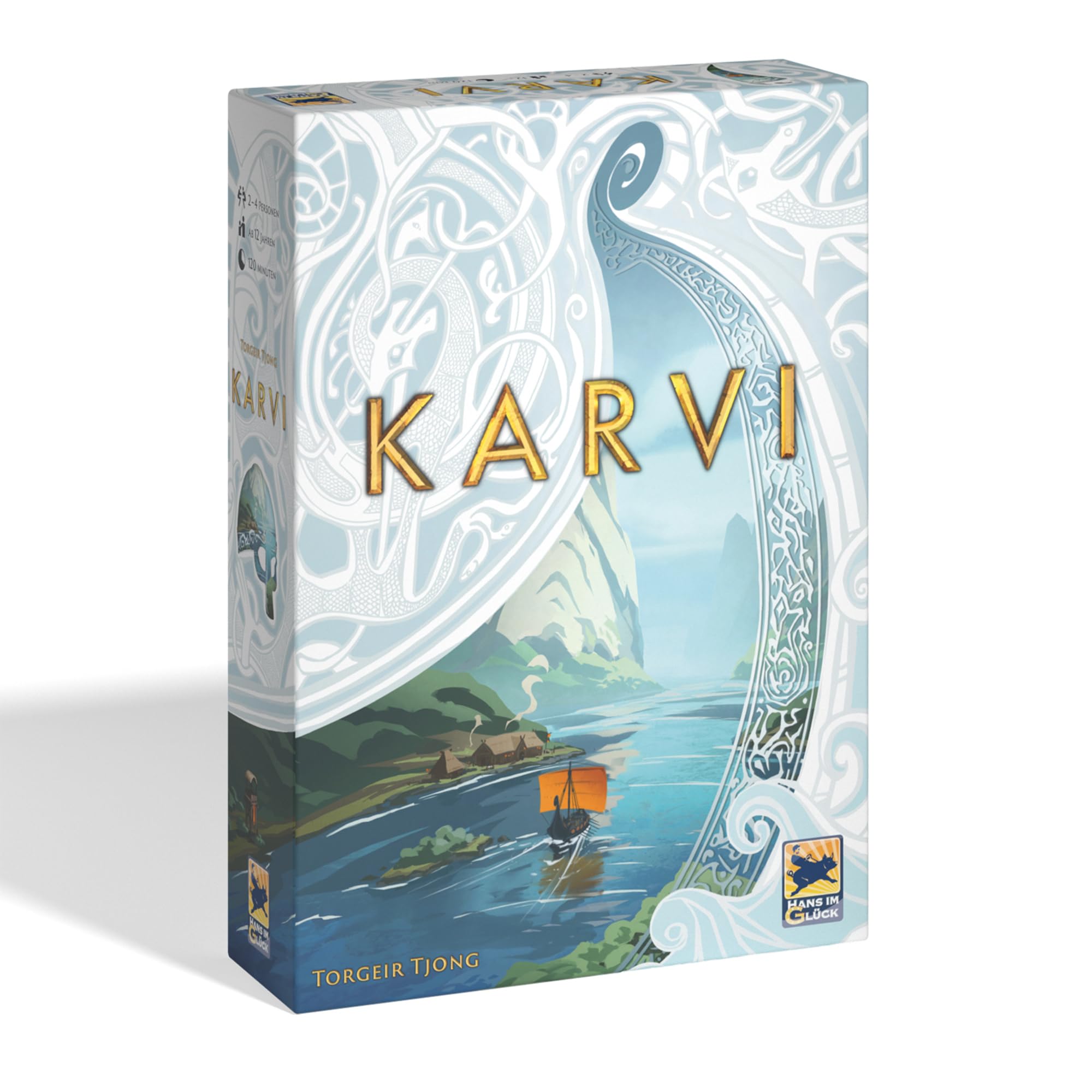 Photo 1 of Karvi Board Game - Viking Saga of Raiding and Trading! Epic Adventure Game, Strategy Game for Kids & Adults, Ages 12+, 2-4 Players, 120 Min Playtime, Made by Hans im Glück