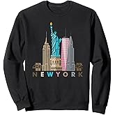 NYC New York City skylines statue of liberty Sweatshirt