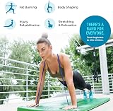Beenax Resistance Bands Pull Up Set 5 Levels 15-35Lbs Blue Band view 5
