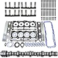 GELUOXI MDS 5.7 HEMI Lifters Camshaft Kit w/Head Gasket Set Replacement for Chrysler 300 Jeep Grand Cherokee Dodge Charger Challenger V8 5.7L 2009-2018 Part# 53022372AA 53021726AE 53021726AD