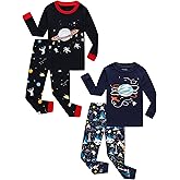 Family Feeling Striped Boys Girls 2 Piece Christmas Pajamas Set 100% Cotton Pjs
