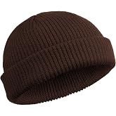 SATINIOR Trawler Beanie Watch Hat Roll-up Edge Skullcap Fisherman Beanie for Women Men