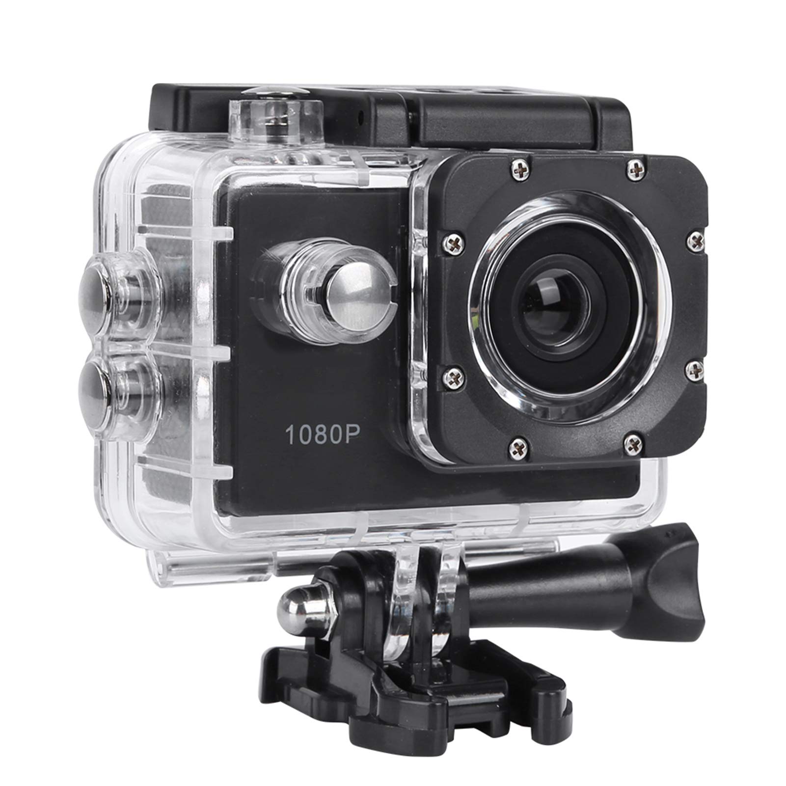 Full HD 2.0 Inch Action Camera, 1080P 12MP Sports Camera, Underwater 30m/98ft Waterproof Video Sports Cam with 140 Degree Wide Angle, and Mounting Accessories Kit for Vlogging/Diving/Bicycle/Climbing