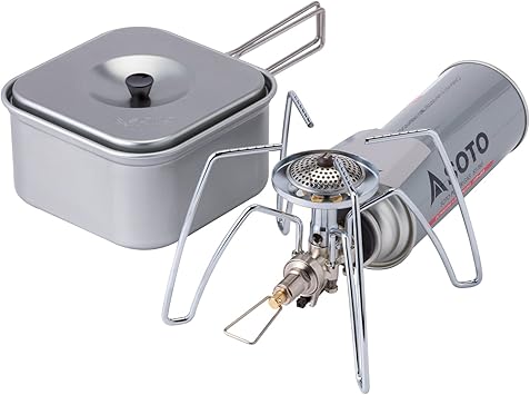 Amazon ソト Soto レギュレーターストーブクッカーセット St 310cs シングルバーナー キャンプ用 アウトドアコンパクト カセットガス用 ミニガスバーナー ガスストーブ バーナー 火力が強い ソロキャンプ ツーリング q 登山 キャンプ用品 収納バッグ付き ソト Soto