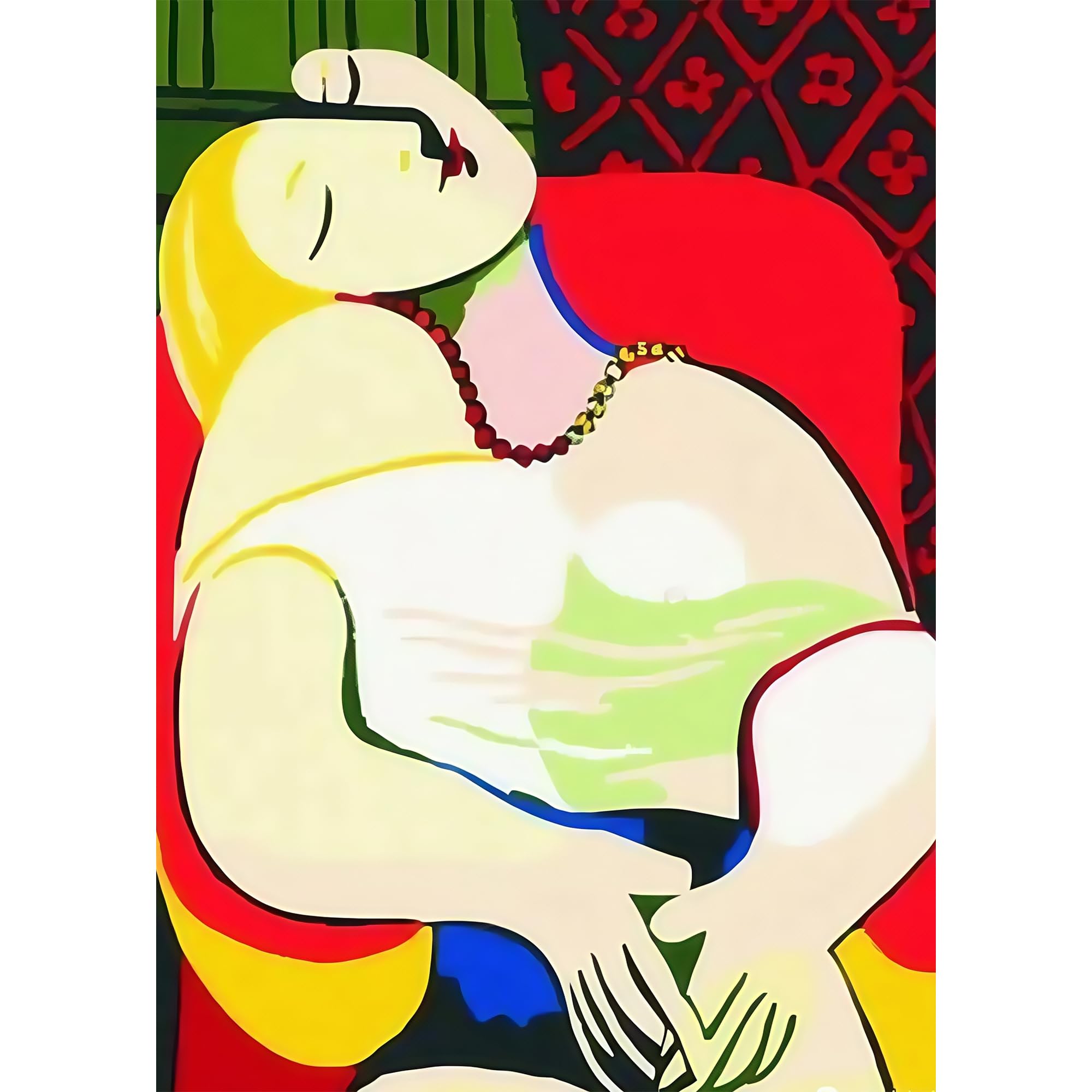 Photo 1 of MISITU Jigsaw Puzzles 1000 Pieces for Adults Pablo Picasso A Dream Challenging Difficult Puzzles Christmas Birthday Gift Game Toys 19.69 x 27.56 Inches