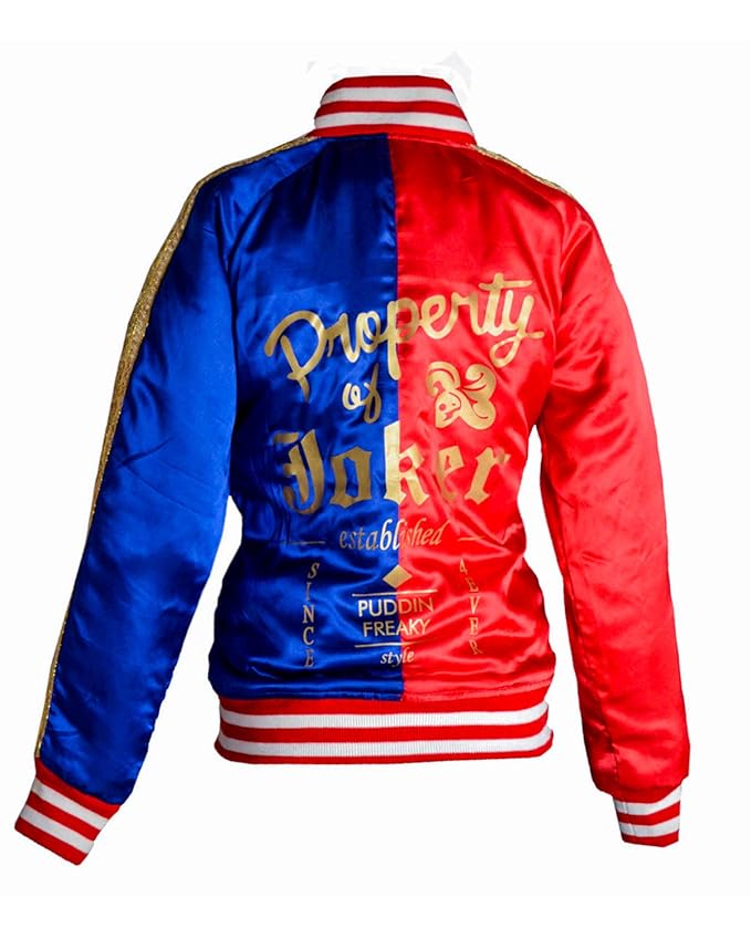 Suicide Squad Margot Elise Robbie Harley Quinn Jacke für Frauen in Satin (XXS - 3XL)