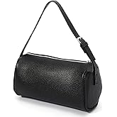 Genuine Leather Barrel Purse Small Handbag Crossbody Bags for Women Hobo bags with Adjustable Strap
