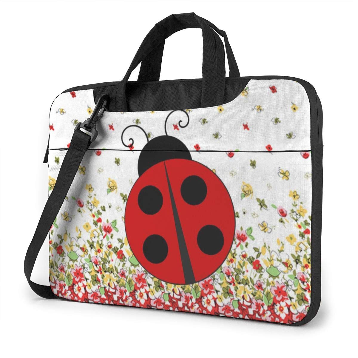 MATEH Ladybug Laptop Bag 13 Inch Shoulder Messenger Bag Computer Tote Briefcase for Work School
