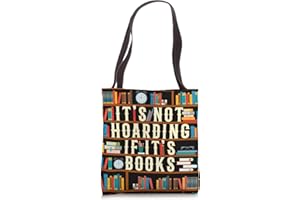 BOOK LOVER BOOKWORM GIFT CO It's Not Hoarding If It's Books Book Lover Gift for Readers Tote Bag