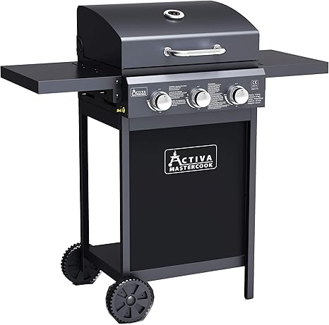 ACTIVA Cabrio - Barbacoa con ruedas (3 quemadores, 2, 7 kW ...