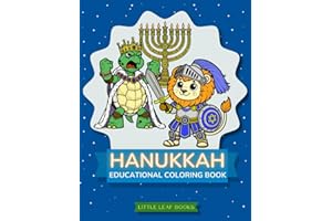 Hanukkah Educational Coloring Book: Learn History with Cute Animals and Fun Activities