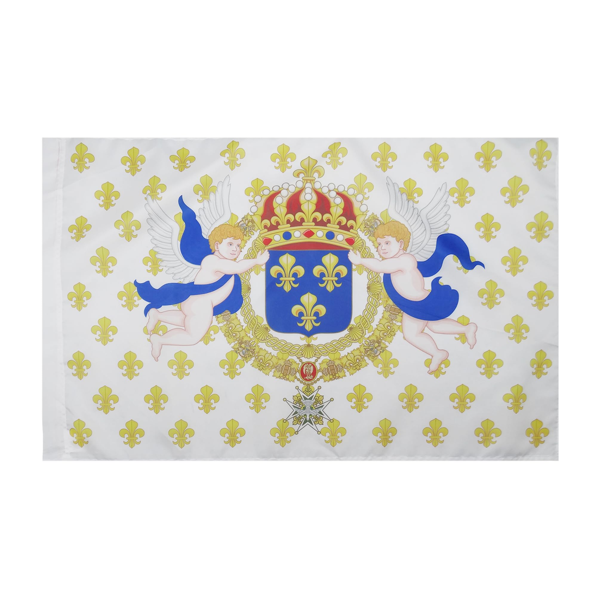 AZ FLAG - King of France Fleur-de-lis Flag - 2x3 Ft - French Kingdom Banner with Sleeve - 100% Polyester - Fade Resistant - Vivid Colors - 2' x 3' Feet - 90x60 Cm