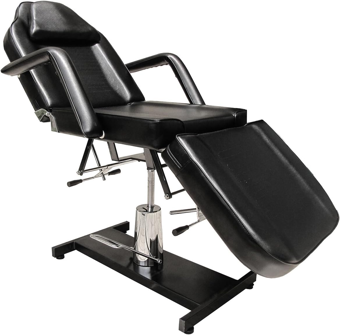 eyepower Massage Table 185cm Face Hole 3 Sections 250kg 360° Black
