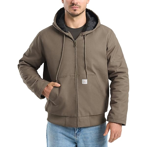 Amazon.com: CornerStone Unisex Duck Cloth Hooded Work Jacket