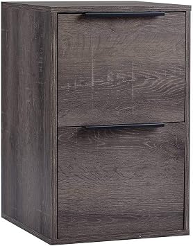 Amazon Com Ho Fma Rolling Wood File Cabinet Home Office Portable Vertical Wooden Storage Filing Cabinet With 2 Drawers For Store Files Furniture Decor