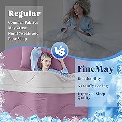 FineMay Cooling Comforter Queen Size, Double-Sided
