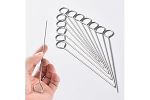 6Inch Turkey Pins,Alele Poultry Lacers Stainless Steel Skewers for Trussing Turkey and Poultry (12p)