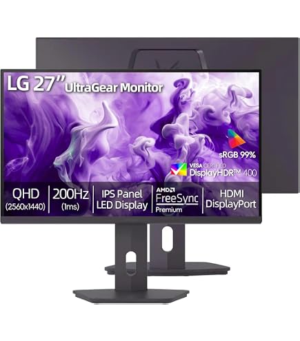 LG UltraGear 27インチ ゲーミングモニター　2K 200hz Amazon.com: LG Ultragear 27
