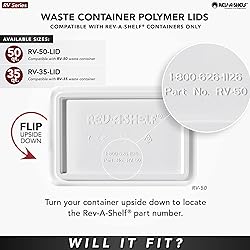 Rev-A-Shelf 50 Qt Under Sink Garbage Can Lid for