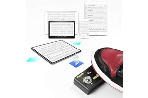 PLAYWELL Music Page Turner for Tablets - Connected by Bluetooth for Flip Pages from Music Software - Controlled by Foot Switch - IOS and Android System Support (Cube Turner)