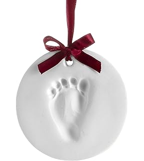 baby footprint bauble