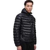 boohooMAN High Shine Quilted Hooded Jacket In Black