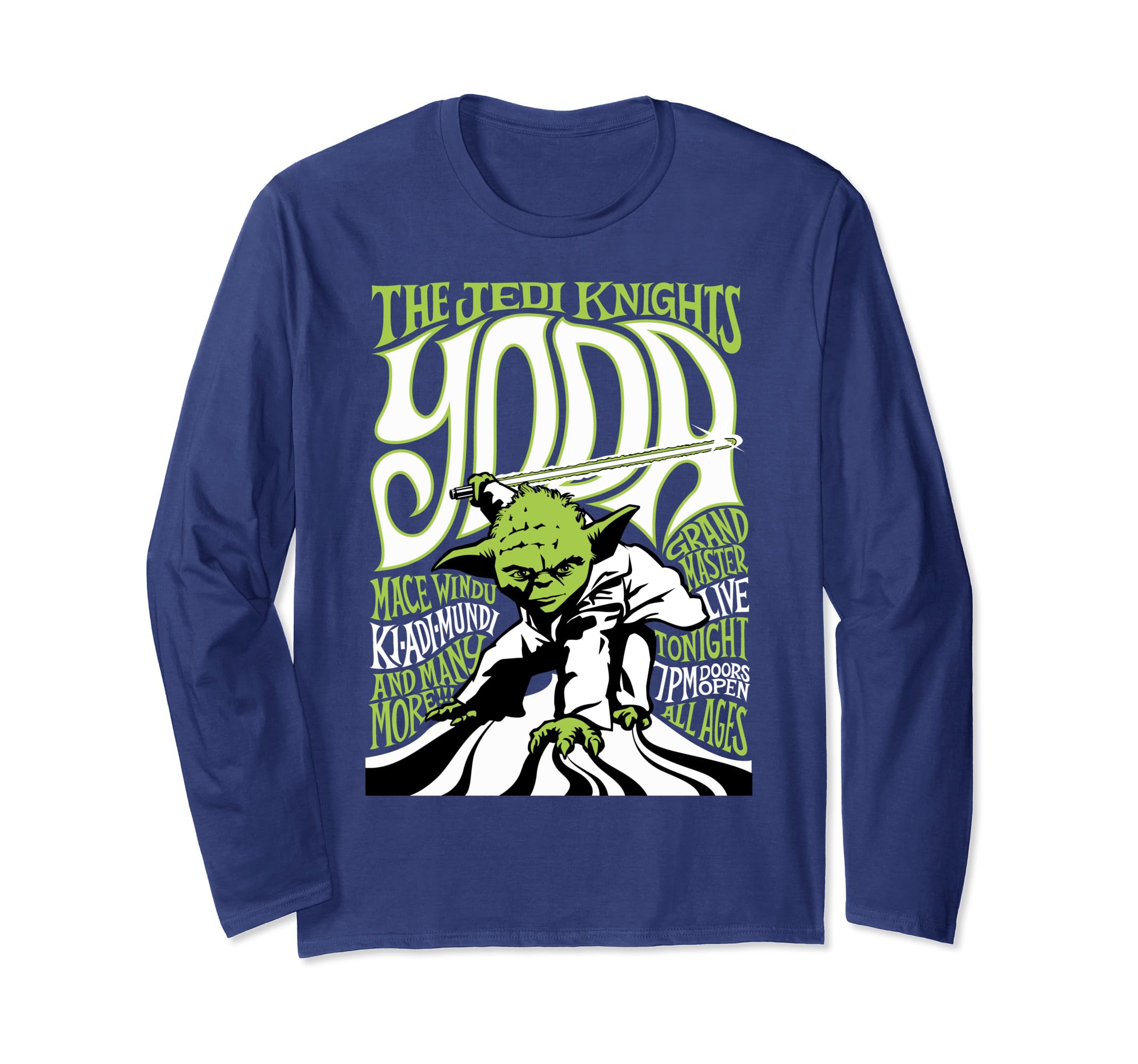 Star Wars Yoda And Jedi Knights Tonight Long Sleeve T-Shirt