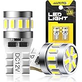 AUXITO Latest 194 LED Bulbs 6500K Bright White 168 2825 T10 W5W LED Bulb for Car Dome Door Map Courtesy Trunk Cargo Exterior 