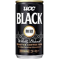 UCC ブラック無糖 コーヒー 缶コーヒー185ml×30本