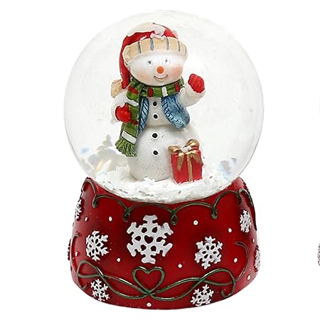 Bellisima Palla Di Vetro Con Neve Disegno Pupazzo Di Neve