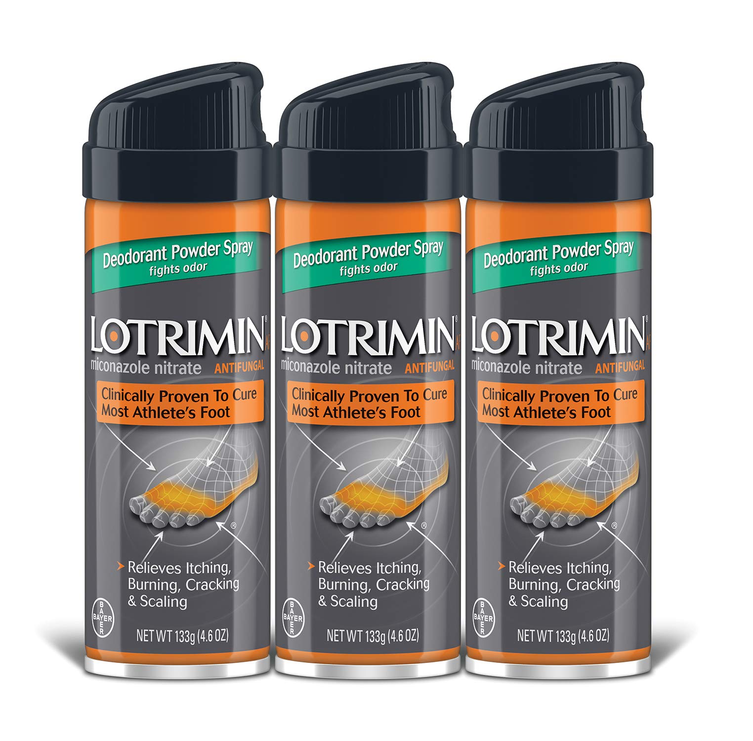 Lotrimin AF Athlete's Foot Deodorant Antifungal Powder Spray