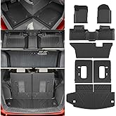 Dattumar Floor Mats Compatible with 2016-2025 2026 Dodge Durango 7-Seater Trunk Mat Cargo Liner All Weather Back Seat Cover 2024 Durango Accessories (Trunk Mat+3rd Row Backrest Mats+Floor Mats)