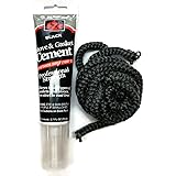 Midwest Hearth Wood Stove Replacement Gasket Kit for Woodburning Stoves - Graphite Impregnated Fiberglass Gaskets and Adhesiv