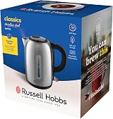 Russell Hobbs Brushed Stainless Steel 1.7L Cordless Kettle 3KW Fast Boil view 8