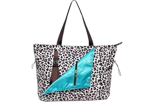 ESVAN Yoga Mat Bag, Gym Bag Tote Bag with Multi Pockets For Women Drawstring Yoga Mat Carrier Pilates Travel Workout Office