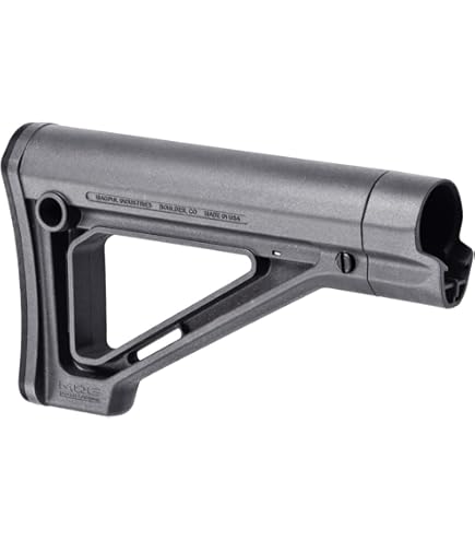 ZION ARMS Aluminum Fixed Stock – Lightweight Skeletonized Rifle Stock (Black)