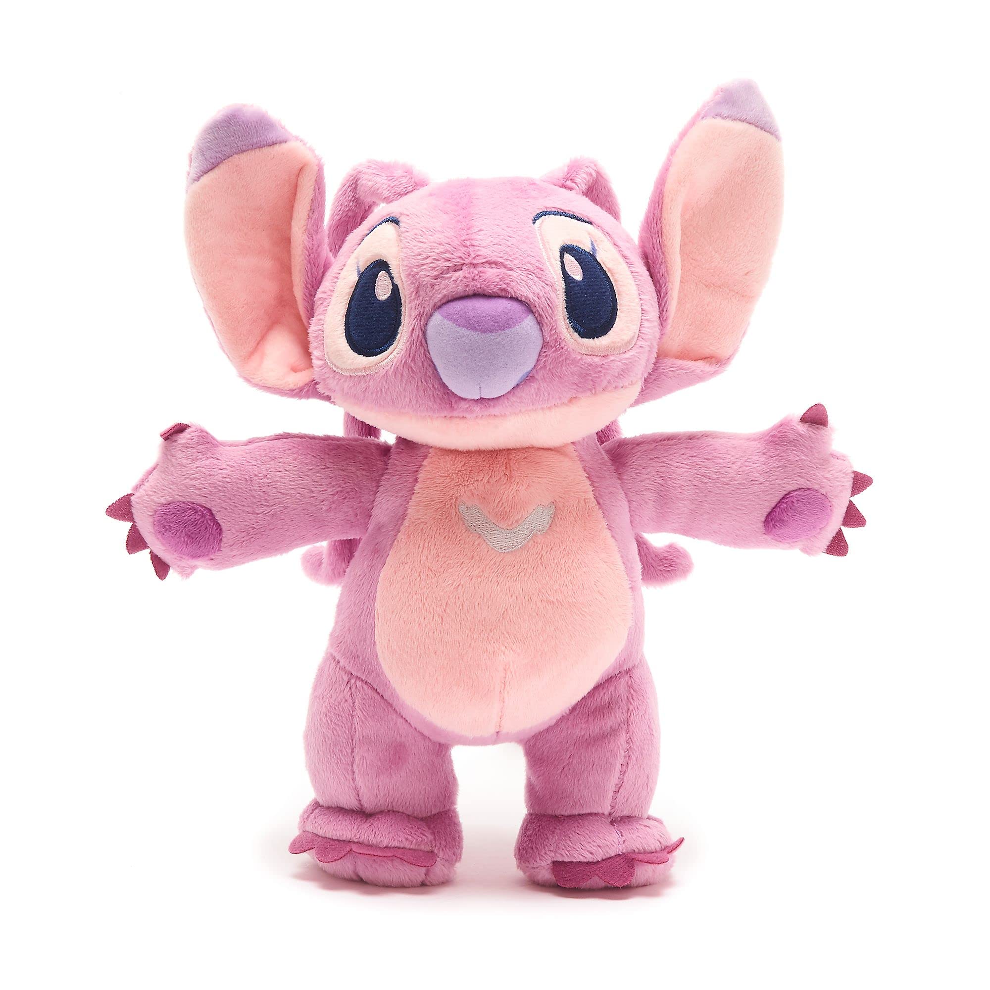 Disney Store Official Angel Standing Medium Soft Toy, Lilo & Stitch, 28cm/11”, Plush Cuddly Cosmically Cute Character with Embroidered Details, Super Soft Fabric - Suitable for Ages 0+
