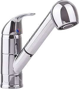 Dica 4081 Monomando para Cocina Ecológico con Nariz Retráctil de Latón