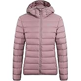 Pioneer Camp Women's Packable Down Puffer Jacket Ultralight Water Resistant Puffy Winter Coats with Hood Warm for Travel