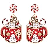 Madison Tyler Christmas Earrings for Women | Santa Claus | Snowmen | Christmas Trees | Christmas Stockings | Gingerbread Men | Jingle Bells | Christmas Jewelry | Christmas Earring Gifts for Women