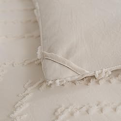 SLEEPBELLA Tufted King Comforter Set, Dark Grey