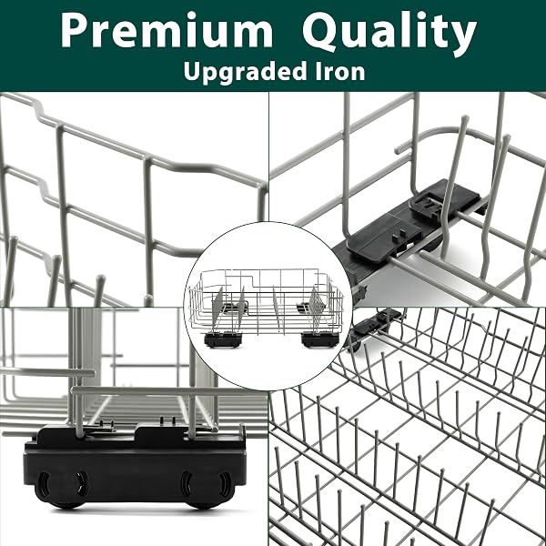 WD28X26099 WD28X34744 LOWER DISHWASHER RACK REPLACEMENT PARTS FOR GE LOWER DISHRACK DISHWASHER RACK 20.7” D X 21.6” W ROLLER WHEELS GE GDF510PSM0SS GDT535PSM0SS BOTTOM DISH RACK ASSEMBLY 1 PCS