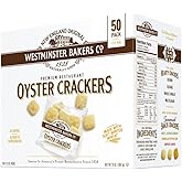 Westminster Bakers Company Premium Restaurant Oyster Crackers, 25 Ounce (50 Count, 1/2 Ounce)