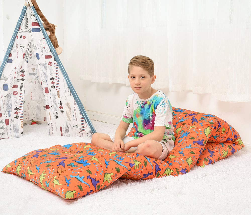 Kids Floor Pillow Bed Cover, Soft Plush,Perfect for Sleepovers Party,Lounger for