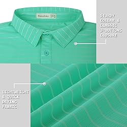 Wancafoke Men's Golf Polo Shirts Performance Sport