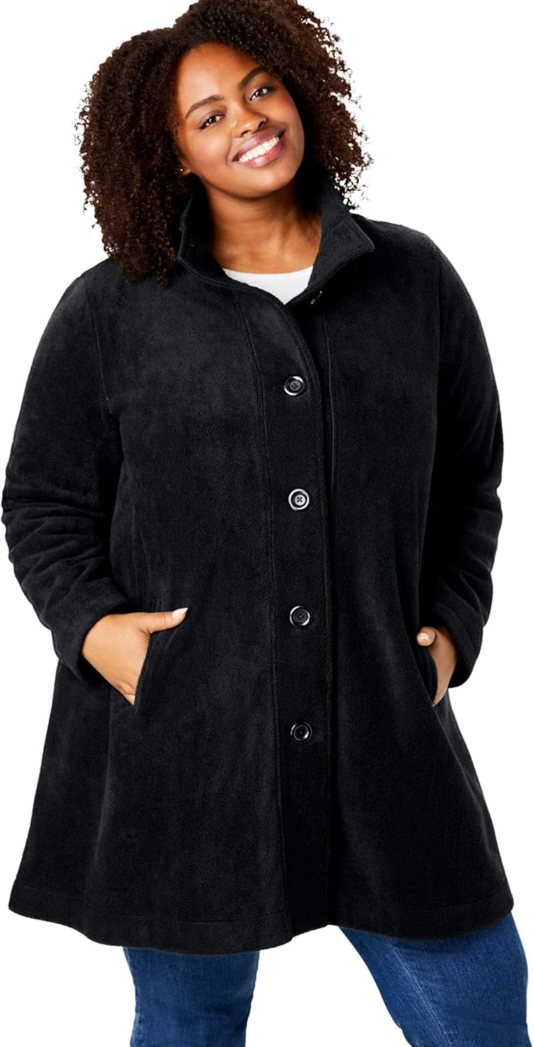 fleece swing coat