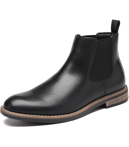 Amazon.com | Rollda Mens Chelsea Boots Suede Casual Ankle  display picture 1
