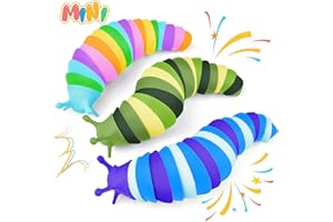 Cevioce Sensory Slug Fidget Toys,Mini Fidget Slug Toys for Adults & Kids Party Favors,Cute Autism Sensory Toys for Autistic Children,Toddler Toys Age 3+Year Old, Valentine Gifts for Kids (5.8 Inch)