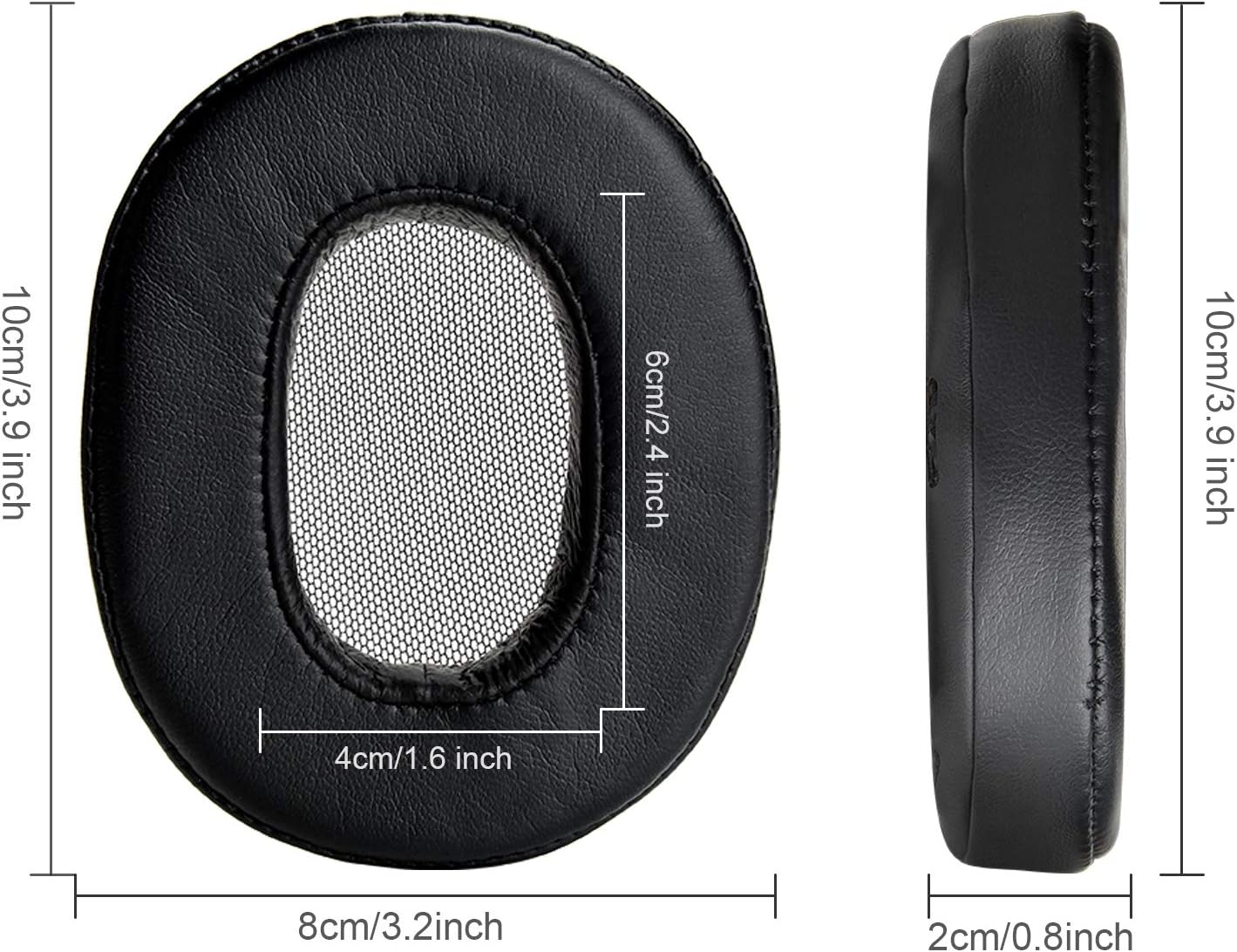 Yizhet Replacement Earpads Compatible with Sony MDR-1A MDR-1ADAC MDR-1ABT Headphones Replacement Ear Pads Ear Cushion Cover Pads made of Protein Leather & Memory Foam (1 Pair - Image 4
